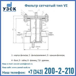 Фильтр сетчатый ФС по Т-ММ-11-2003 в Рубцовске